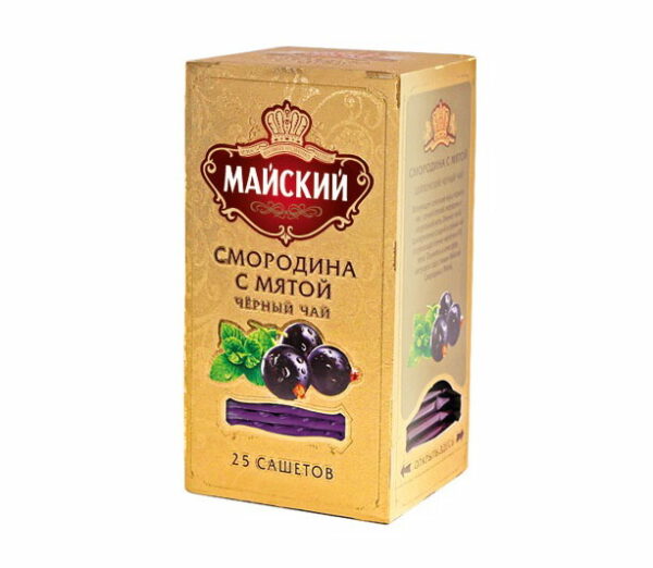 imgrc0143978433 ロシア紅茶 МАЙСКИЙ マイスキー社 ティーバッグ「ブラックカラント＆ミント 2g×25p」セイロンティー